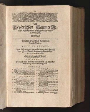 [Observatio I. - Observatio XXXII.]