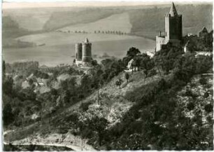 Saaleck. Burgruine Saaleck und Rudelsburg