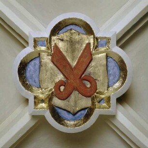 Schlußstein mit Wappen
