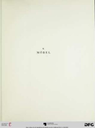 V. Möbel (Nr. 82-95)