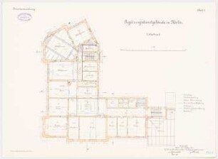 Regierungsgebäude, Köslin: Grundriss 2. OG 1:100