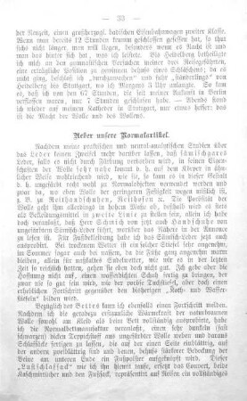 Ueber unsere Normalartikel.
