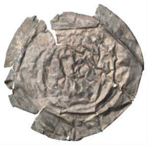 Fundmünze, Brakteat, 1200 - 1230?