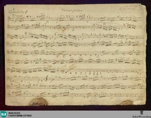 3 Quartets - Don Mus.Ms. 1157 : vl (2), vla, vlc