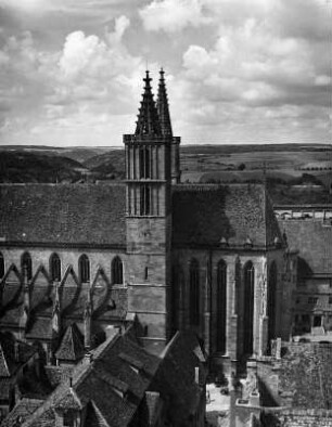Rothenburg ob der Tauber. Stadtkirche Sankt Jakob (1311/1484). Teilansicht