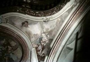 Musizierende Putti mit Flöte und Violine