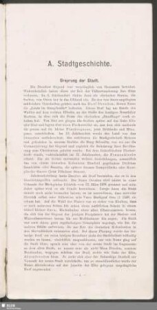 A. Stadtgeschichte
