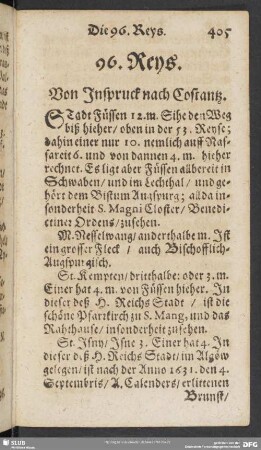 96. Reys. Von Inspruck nach Costantz