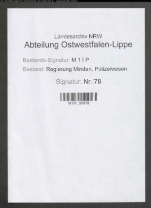 Polizeiverwaltung Herford, Band 2