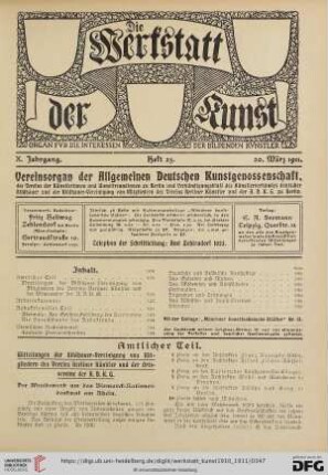 Heft 25 (20. März 1911)