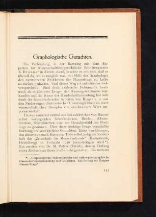 Graphologische Gutachten