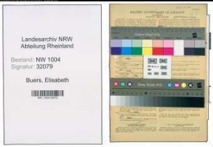 Entnazifizierung Elisabeth Buers , geb. 24.08.1912 ()