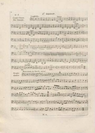 No. 3 Grand-Chœur. Par Gossec.