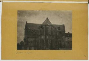 Abteikirche St. Léger, Soissons: Ansicht von Osten (aus: Skizzen- und Fotoalbum 10)