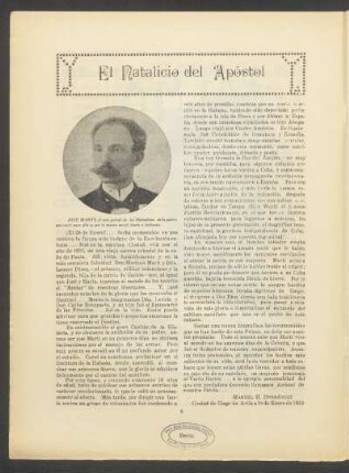 El natalicio del apóstol