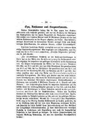 Spa, Kohlennot und Bergwerksrente