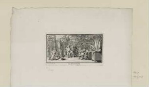 La Botanique, aus: "Allegorien der Wissenschaft", erschienen in: Fontenelle, "Oeuvres diverses", Den Haag 1728–1729