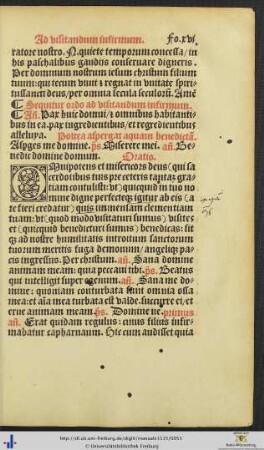 Ordo ad visitandum et inungendum infirmum