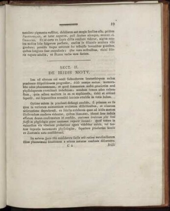 Sect. II. De Iridis Motu