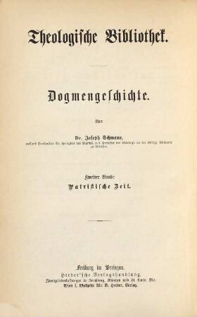 Dogmengeschichte, 2