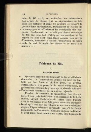 Tableaux de Mai