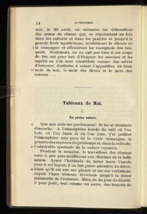 Tableaux de Mai