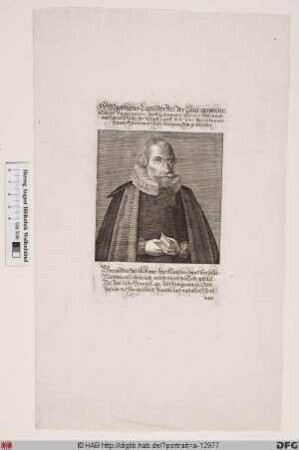Bildnis Matthäus Lunssdörfer d. Ä.
