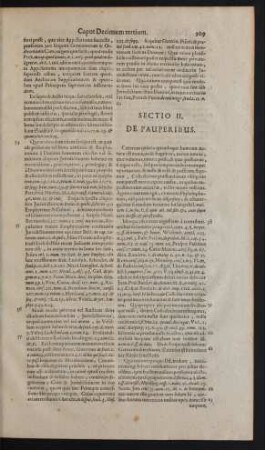 Sectio II. De Pauperibus.