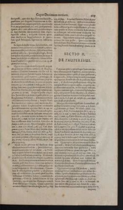 Sectio II. De Pauperibus.