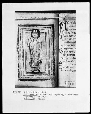 Albertus von Augsburg, Sankt Ulrichs Leben — Heiliger Ulrich, Folio 26verso
