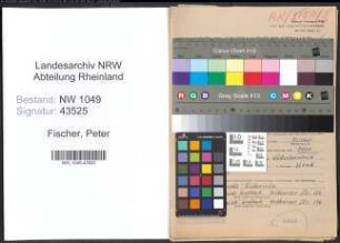 Entnazifizierung Peter Fischer , geb. 22.08.1888 (Werkmeister)