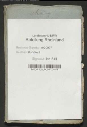 Patente und Dekrete betr. Archivare