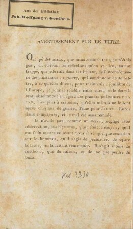 Avertissement Sur Le Titre