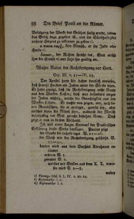 Wahre Natur der Rechtfertigung vor Gott. Cap. III. v. 21 - IV. 25.