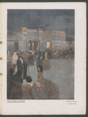 Montevideo colonial : Velada Patriótica en el año 1830 - [Ilustración]