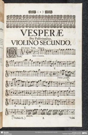 Vesperae pro Festivitatibus