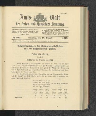 No. 200, 18. August 1918