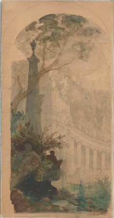 Thiersch, Friedrich von; München; Justizpalast - Perspektive