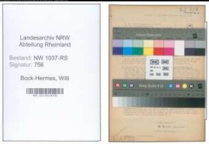 Entnazifizierung Willi Bock-Hermes , geb. 19.03.1896 (Oberinspektor)