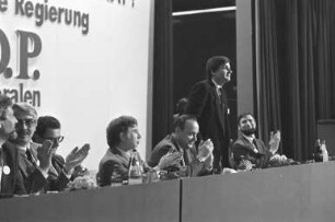 Wahlkundgebung der FDP zur Landtagswahl Baden-Württemberg am 25. März 1984 in der Festhalle Durlach