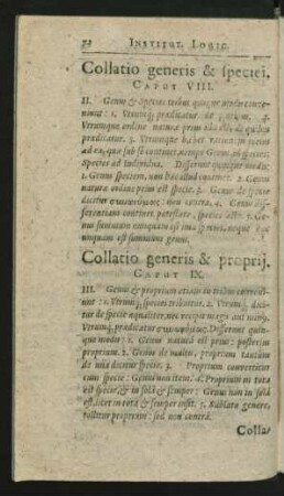 Collatio generis & proprii. Caput IX.