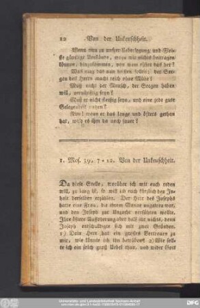 I. Mos. 39, 7 - 12. Von der Unkeuschheit.