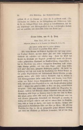 Erster Theil. 1757 bis 1807.