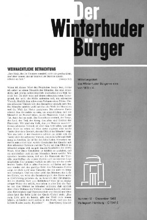 Nummer 12 - Dezember 1965