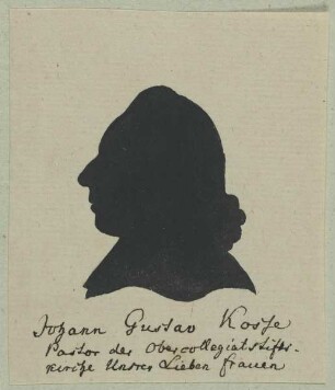 Bildnis des Johann Gustav Kosse
