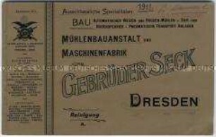 Katalog über Getreidereinigungsmaschinen