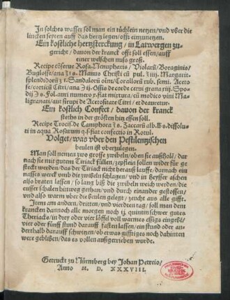 Ein kostlich Confect ...