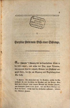 Ovids Verwandlungen : In Kupfern vorgestellt, und mit nöthigen Erläuterungen versehen, 3. [10. - 15. Buch]