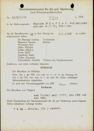 Pfeffer, Theodor