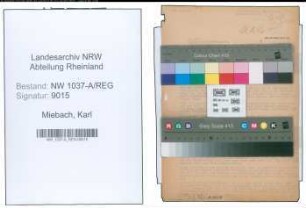 Entnazifizierung Karl Miebach , geb. 26.08.1899 (Strassenbahnaufseher)